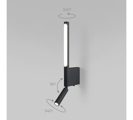 Настенный светодиодный светильник Elektrostandard sarca 4000к 40111/led черный a063692