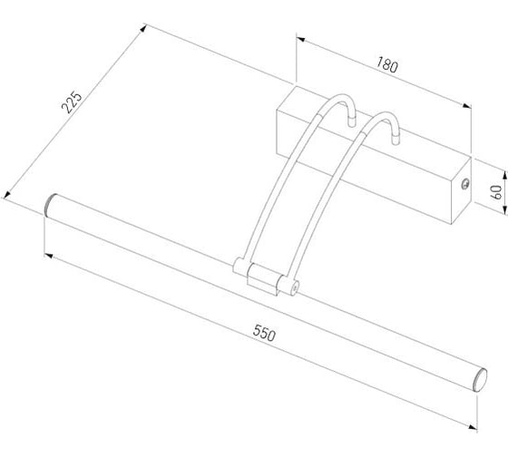 Настенный светодиодный светильник Elektrostandard simple 3000к mrl led 10w 1011 ip20 никель a063698