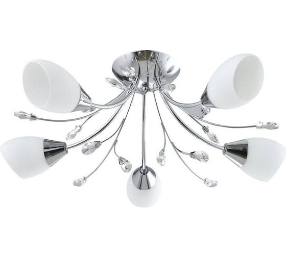 Люстра POWERLIGHT GRAIN 5xE14x40W хром 1-014250 1