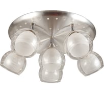 Люстра POWERLIGHT COMBO 6xE27x60W+LED алюминий 1108/6-5