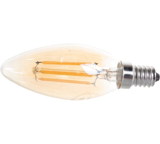 Светодиодная лампа ЭРА F-LED B35-7w-827-E14 gold Б0027964