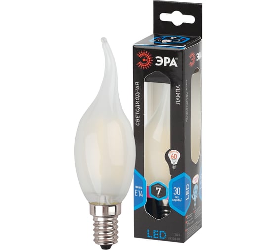 Светодиодная лампа ЭРА F-LED BXS-7w-840-E14 frozed Б0027955