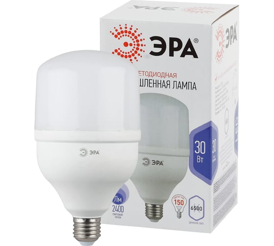 Светодиодная лампа ЭРА STD LED POWER T100-30W-6500-E27 E27/Е27 30 Вт колокол холoдный дневной свет, Б0027004