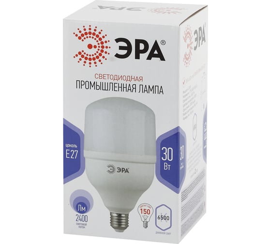 Светодиодная лампа ЭРА STD LED POWER T100-30W-6500-E27 E27/Е27 30 Вт колокол холoдный дневной свет, Б0027004