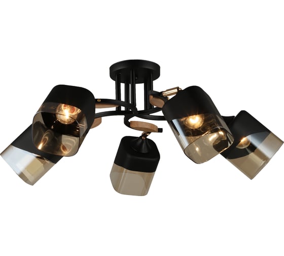 Потолочная люстра ВИНКРУС BK-WOOD E27x5x60W N4868/5 1