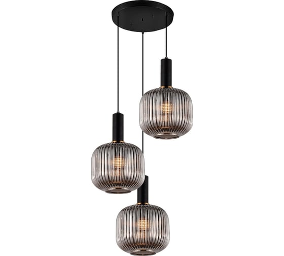 Подвесной светильник Lumina Deco gato LDP 1217-3 GY+BK 1