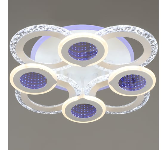 Светодиодная потолочная люстра ВИНКРУС S2075/4-4 WT, LEDx72W S2075/4+4 1