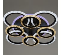 Светодиодная потолочная люстра ВИНКРУС S2089/4-4 BK, LEDx76W S2089/4+4