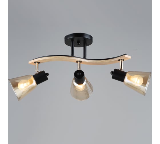 Потолочный светильник ВИНКРУС BK-WOOD, E27x3x60W N5109/3 1