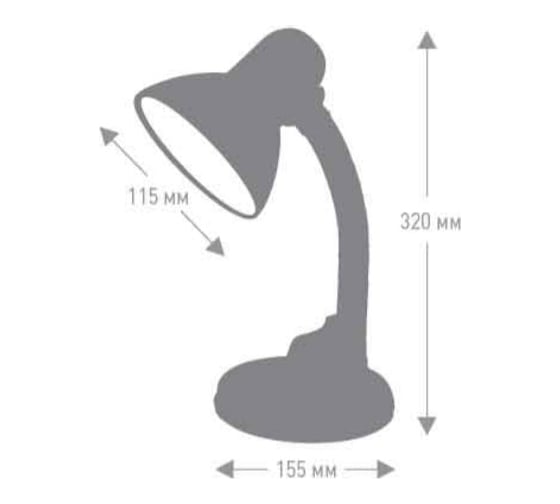Настольный светильник Ultraflash UF-316 С16 зеленый 230V 40W 12994