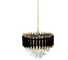 Хрустальная подвесная люстра Lumina Deco funneli LDP 6003-400 BK+F.GD 1