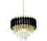 Хрустальная подвесная люстра Lumina Deco funneli LDP 6003-400 BK+F.GD 2