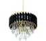 Хрустальная подвесная люстра Lumina Deco funneli LDP 6003-400 BK+F.GD 3