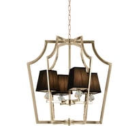Подвесная люстра Lumina Deco montero LDP 1249-4 GD+BK