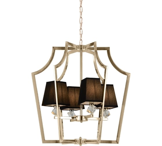 Подвесная люстра Lumina Deco montero LDP 1249-4 GD+BK 1