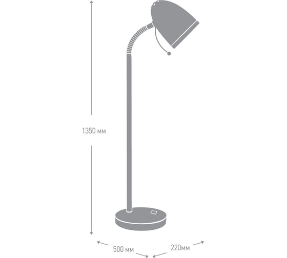 Напольный светильник-торшер Camelion KD-309 C16 светло-зелёный 230V 40W E27 12335