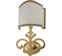 Настенный светильник Migliore MIRELLA H37хL21хP13 cm, ткань/золото 17337