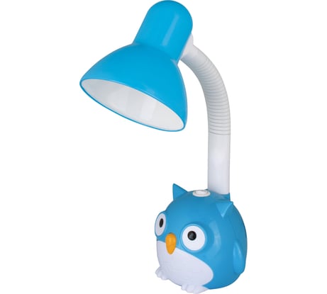 Настольный светильник Camelion KD-380 C06 синий, Сова, 230В, 40Вт, E27 12605