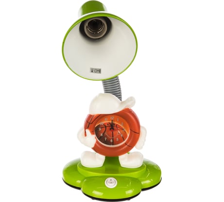 Настольный светильник с часами Camelion KD-388 C05 зелёный, 230В, 40Вт, E27 12620