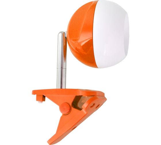 Настольный светильник на прищепке Camelion KD-798 C37 оранжевый+белый, LED, 3.2Вт, 230В, 4000К 12513