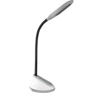Настольный светильник Camelion KD-799 C03 серебро, LED, 7Вт, 230В, сенсорное включение, 3 уровня яркости, RGB-подсветка 12516