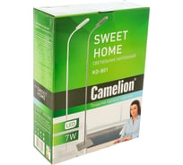 Напольный светильник-торшер Camelion KD-801 C08 серый, LED, 7Вт, 230В, 4000К 12952