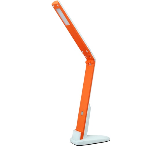 Настольный светильник Camelion KD-808 C37 белый+оранжевый LED, 5Вт, 230В, 400Лм, 4000К 12720