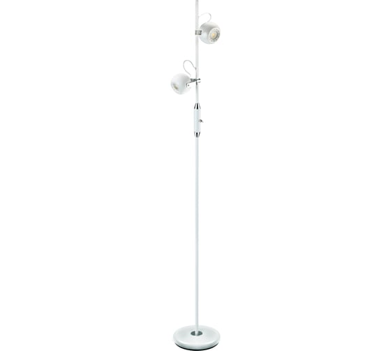Напольный светильник-торшер Camelion KD-811 C01 белый, LED, 10Вт, 2 плафона, 230В, 800Лм, 4000К 12723