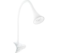 Настольный светильник на прищепке Camelion KD-812 C01 белый, LED, 3.2Вт, 230В, 4000К, 270Лм 12838