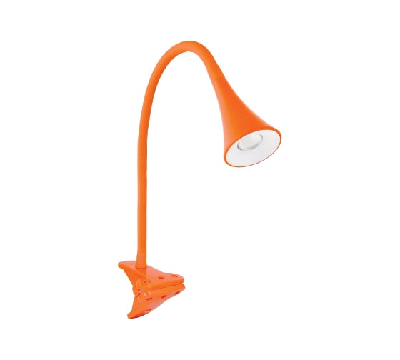 Настольный светильник на прищепке Camelion KD-812 C11 оранжевый, LED, 3.2Вт, 230В, 4000К, 270Лм 12842