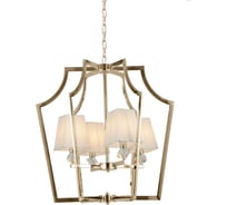Подвесная люстра Lumina Deco montero LDP 1249-4 GD+WT