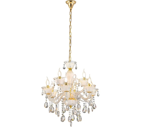 Хрустальная подвесная люстра Lumina Deco eliza LDP 7028-6+3 WT