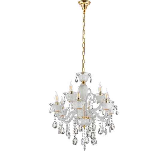 Хрустальная подвесная люстра Lumina Deco eliza LDP 7028-6+3 WT