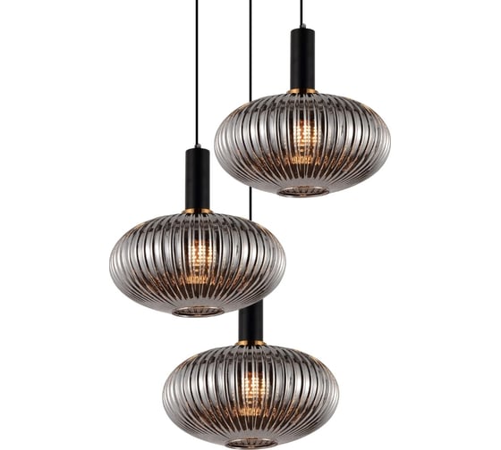 Подвесной светильник Lumina Deco floril LDP 1216-3 GY+BK