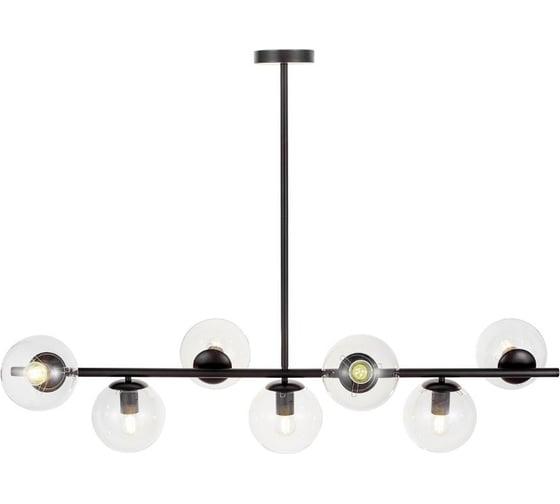Подвесная люстра Lumina Deco fredica LDP 6030-7 BK+PR