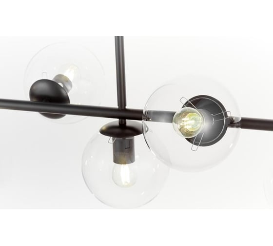 Подвесная люстра Lumina Deco fredica LDP 6030-7 BK+PR