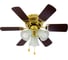 Люстра вентилятор DREAMFAN fast satin brass 76 54075DFN 1