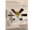 Люстра вентилятор DREAMFAN fast satin brass 76 54075DFN 5