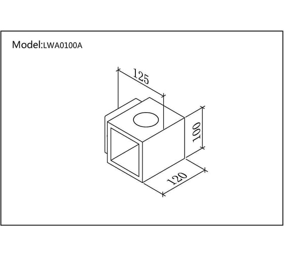 Настенный светильник DesignLed черный 10вт 3000к LW-A0100A-BL-WW