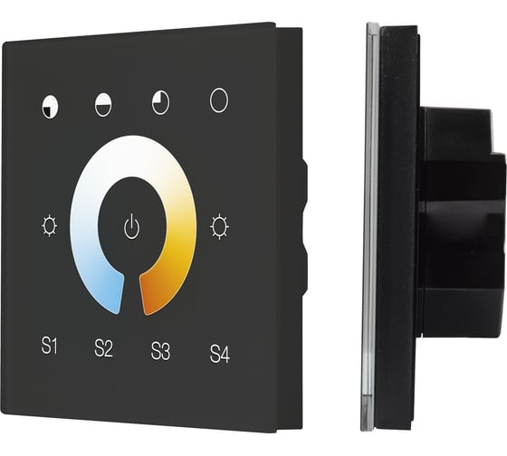 Сенсорная панель INTELLIGENT ARLIGHT DALI-901-11-1G-4SC-MIX-DT8-IN Black IARL, IP20 Плас 1шт 037195 1