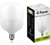 Светодиодная лампа FERON LB-65 25W, 230V, E27, 4000K 25886
