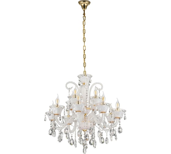 Хрустальная подвесная люстра Lumina Deco Eliza LDP 7028-8+4 WT