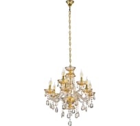 Хрустальная подвесная люстра Lumina Deco Eliza LDP 7025-6+3 GD