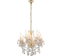 Хрустальная подвесная люстра Lumina Deco Eliza LDP 7026-6+3 SL+GD