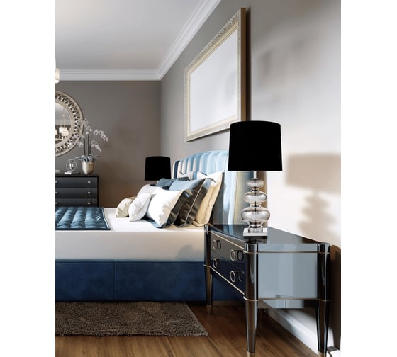Настольная лампа Lumina Deco briston LDT 303 CHR+BK