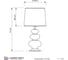 Настольная лампа Lumina Deco briston LDT 303 CHR+BK 6
