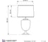 Настольная лампа Lumina Deco olimpia LDT 304 CHR+BK 5