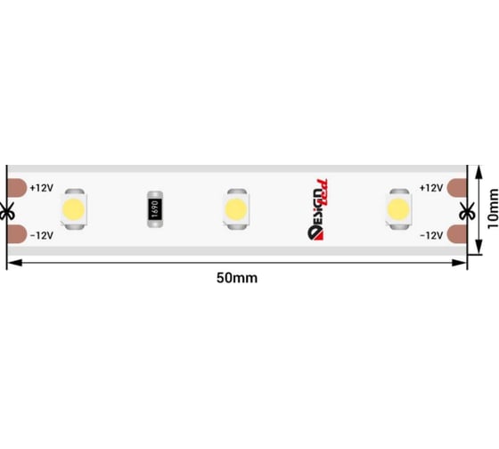Светодиодная лента DesignLed LUX 4,8 Вт/м SMD3528 Закрытая (IP65) Нейтральный белый 4000К 12 В DSG360-12-NW-65