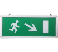 Аварийный светодиодный светильник REXANT "Направление к эвакуационному выходу направо вниз" 74-0130