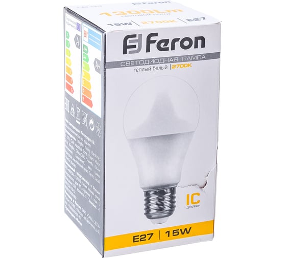 Светодиодная лампа FERON 15W 230V E27 2700K, LB-94 25628